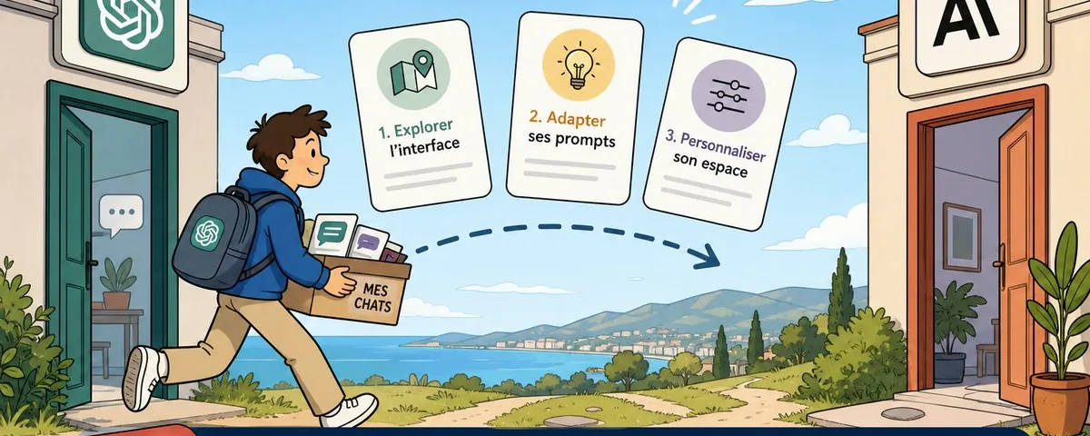 Illustration : 3 astuces si vous venez de passer de ChatGPT à Claude et que vous en