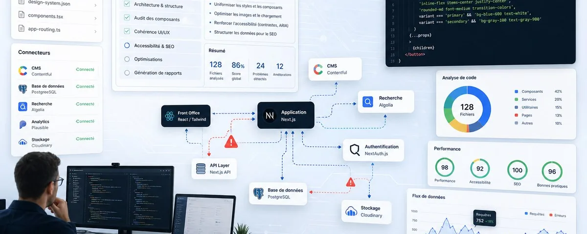 Illustration : Astuce pour éviter qu'un site vibe codé ressemble à tous les autres