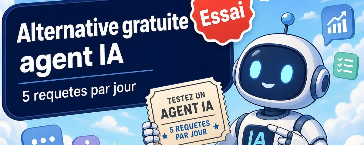 Illustration : Alternative gratuite (5 requêtes par jour) si vous voulez tester l'ag
