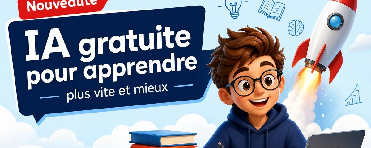 Illustration : Nouveauté avec la meilleure IA gratuite pour apprendre plus vite et m