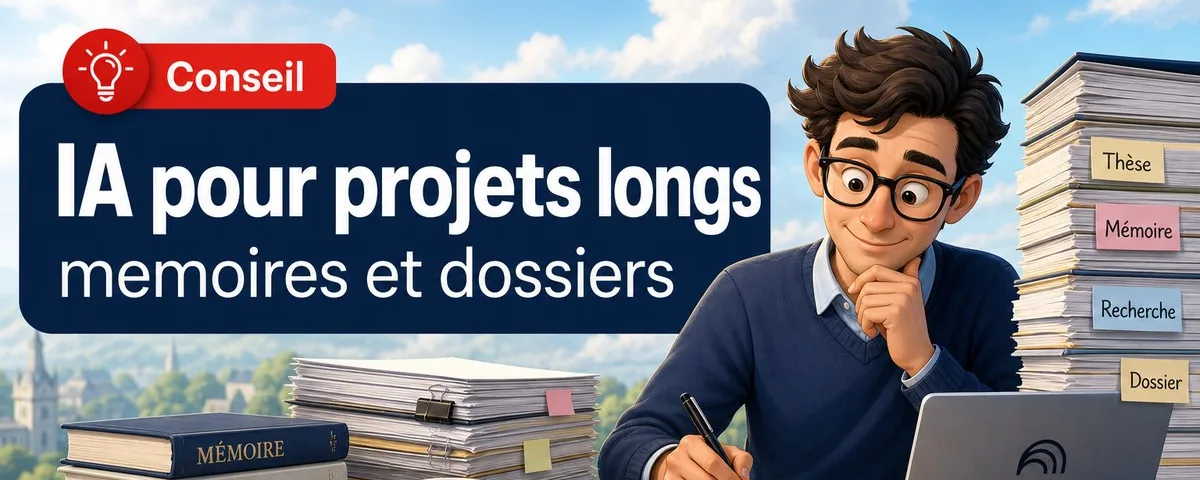 Illustration : Quelle IA choisir pour des projets longs comme la rédaction d'un mémo