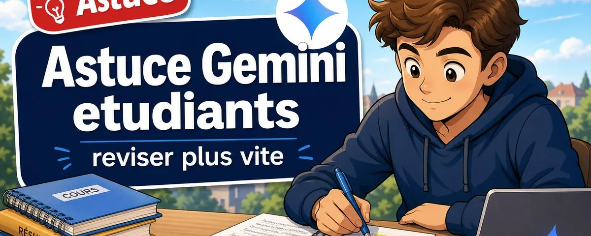 Illustration : Vous connaissez cette astuce sur Gemini ？ Parfait pour les étudiants