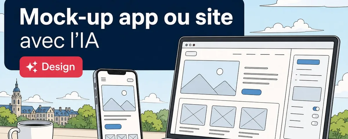Illustration : Comment créer le mock up d'une application ou d'un site we