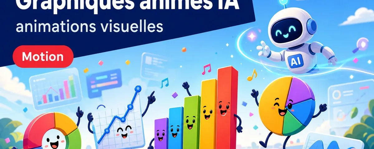 Illustration : Nouvelle IA pour créer des graphiques animés et animations visuelles