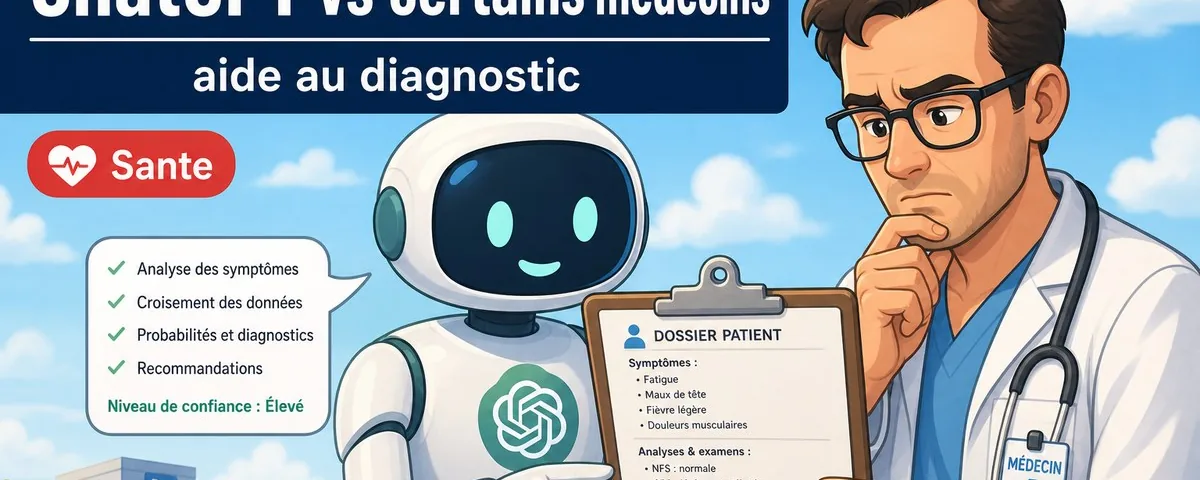 Illustration : ChatGPT est déjà meilleur que certains médecins lorsqu'il s'agit de f