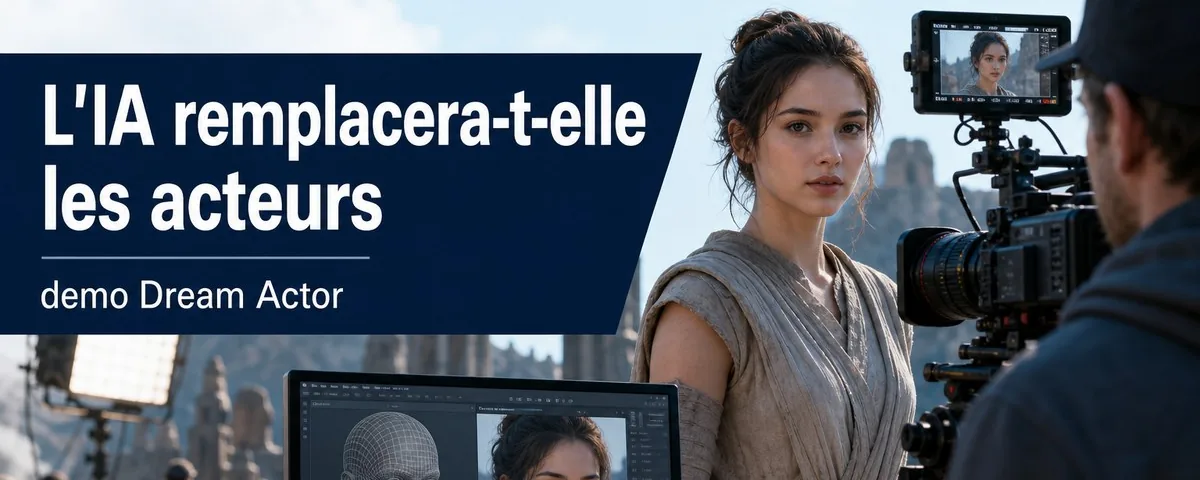 Illustration : L'IA pourra-t-elle remplacer les acteurs ？ Démo de Dream Actor M1, gé