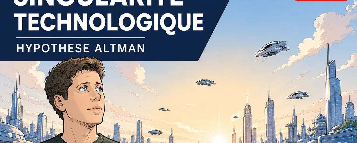 Illustration : Singularité technologique bientôt ？？ Sam Altman et l'hypothèse de la