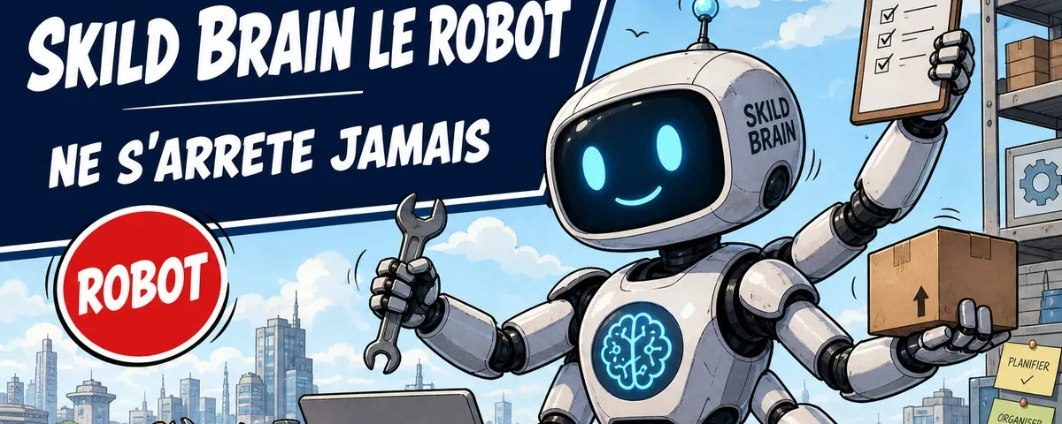 Illustration : Skild brain : le robot qui ne s'arrête jamais Créé par l'entreprise S