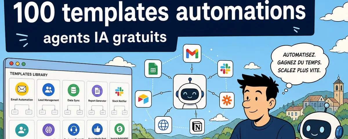Illustration : Templates 100% gratuites pour créer des automatisations et agents IA