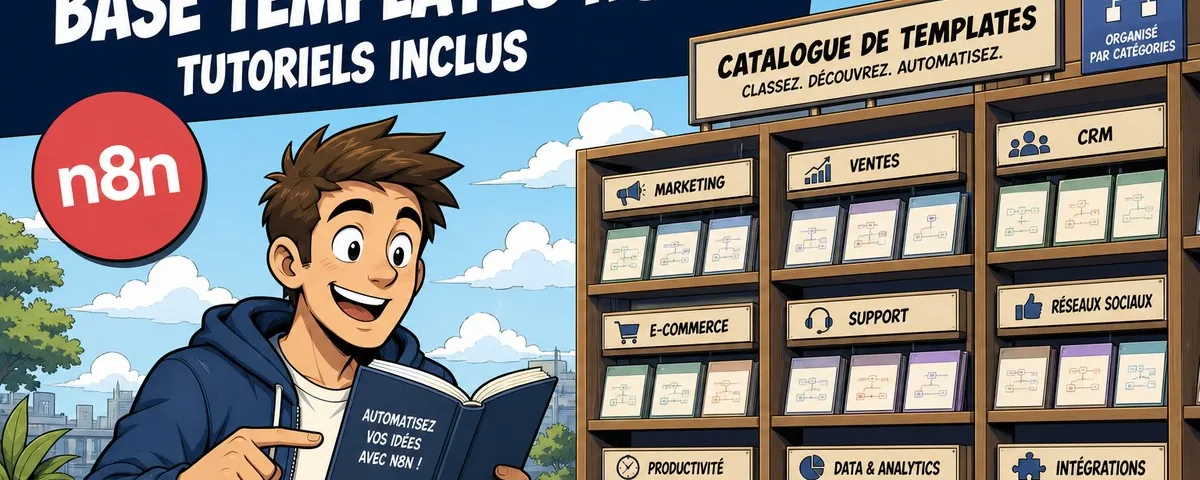 Illustration : Base de données gratuite avec des templates n8n et des tutoriels