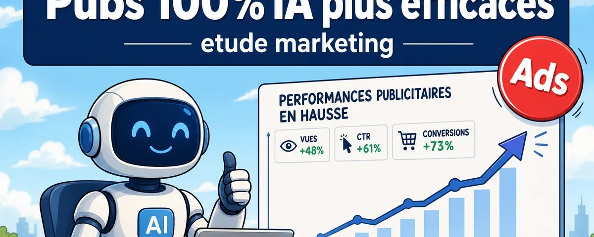 Illustration : Une étude montre que les publicités créées entièrement par l'IA augme