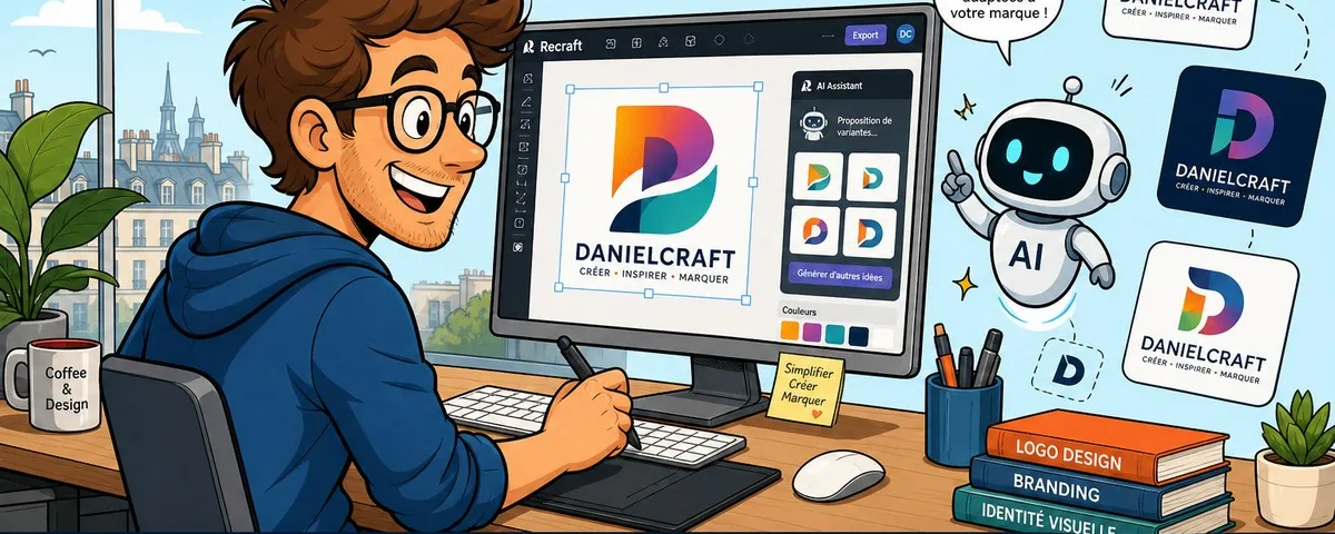 Illustration : Comment créer un logo gratuit avec l’IA