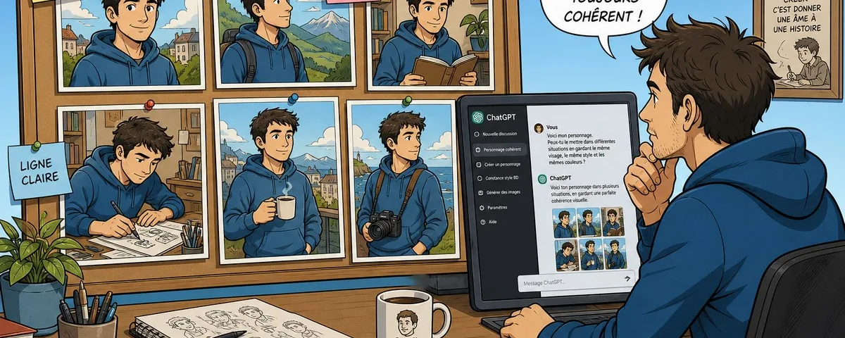 Illustration : Comment générer un personnage cohérent avec ChatGPT