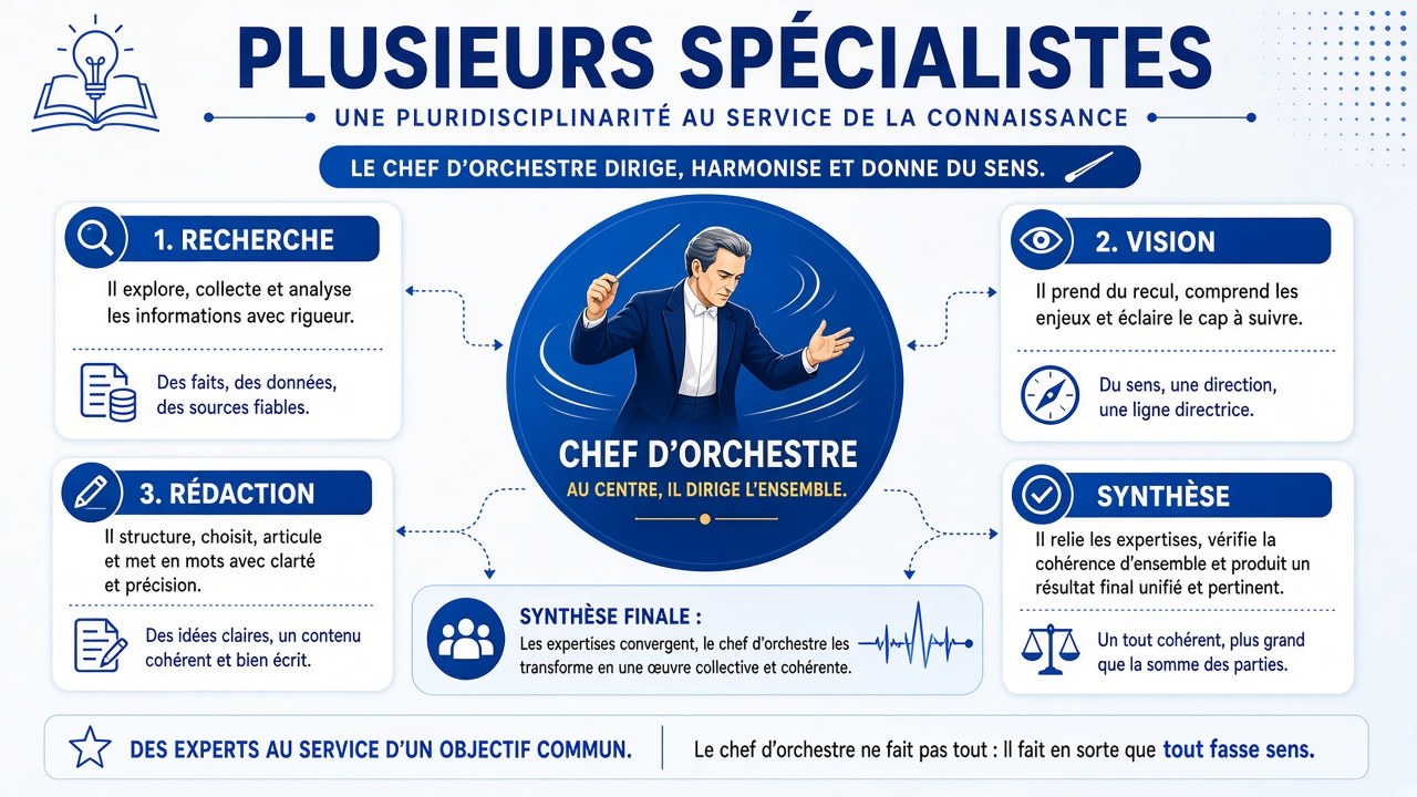 Illustration multi-agents avec rôles spécialisés