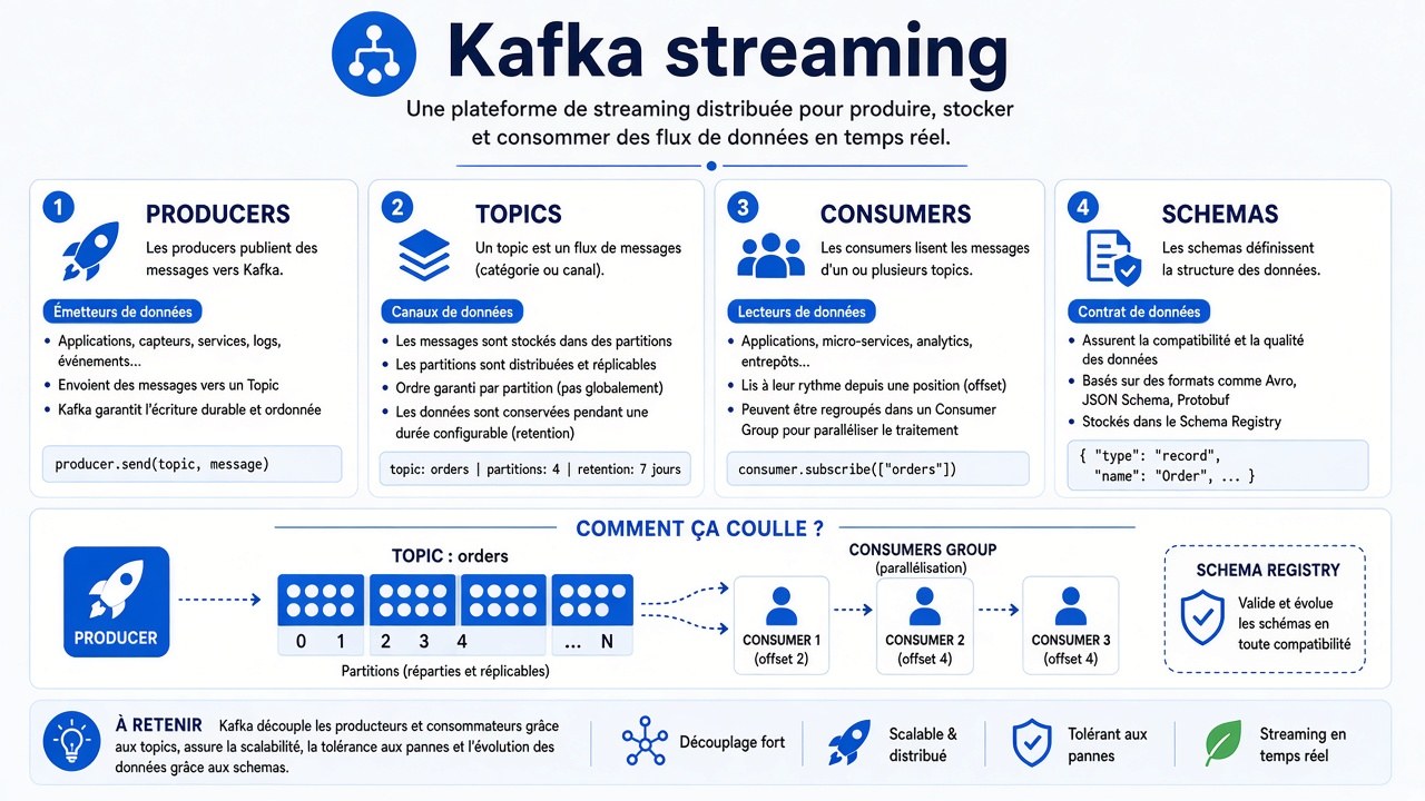 Événements en continu avec Kafka.