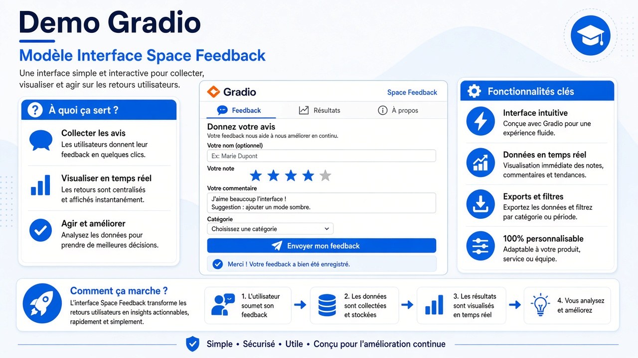 Montrer le modèle avec une interface simple.
