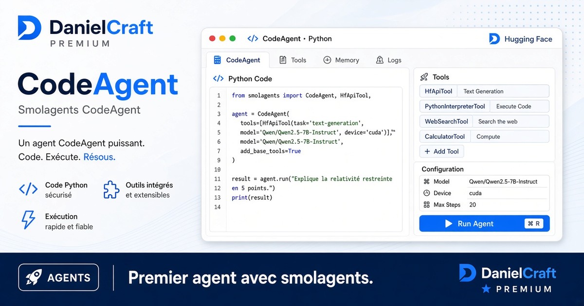 Ton premier agent (pas à pas)