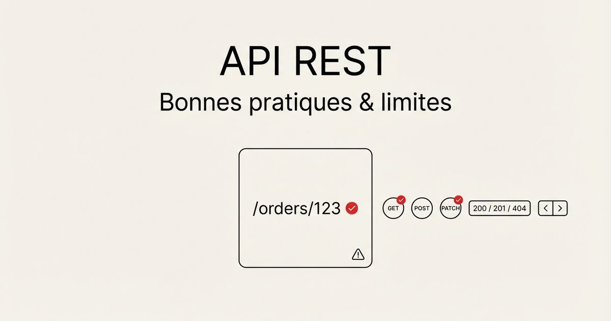 APIs REST : principes, bonnes pratiques et limites