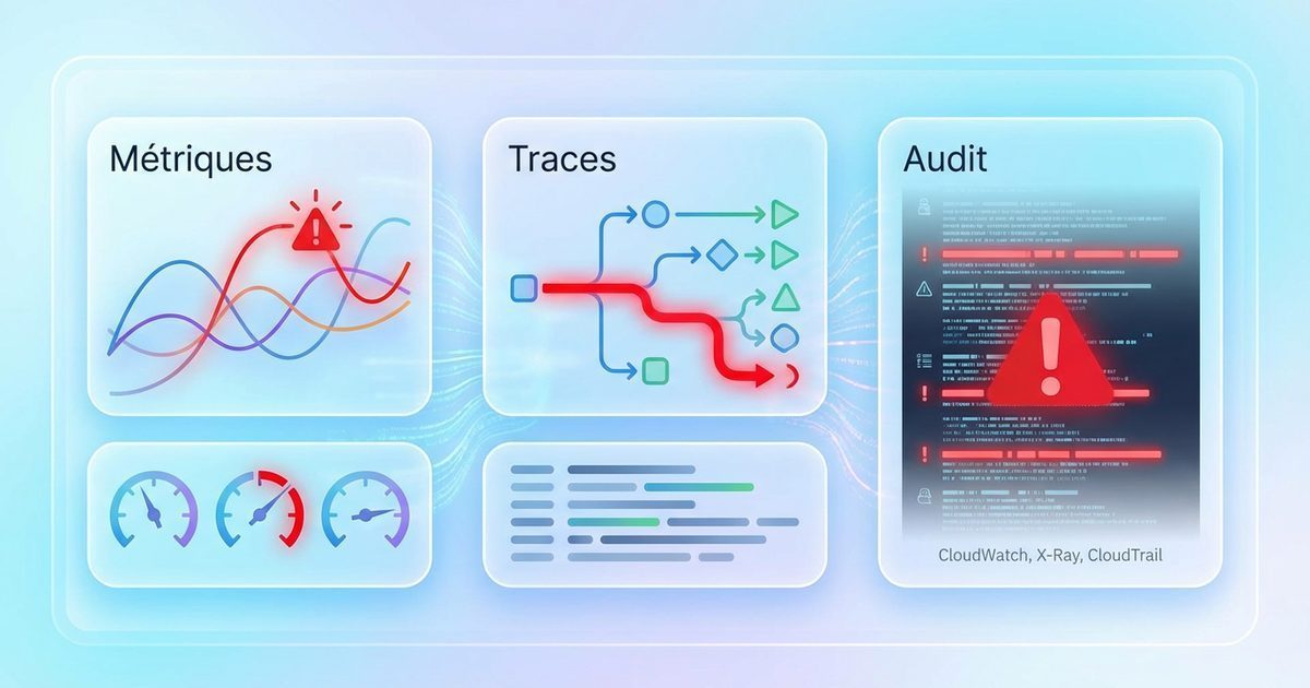 Observabilité AWS : CloudWatch, X-Ray, CloudTrail – voir ce qui se passe vraiment