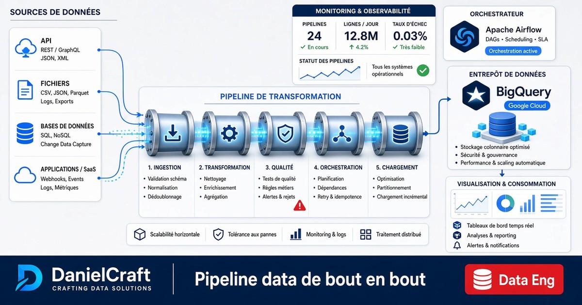 Data engineering : un pipeline de bout en bout