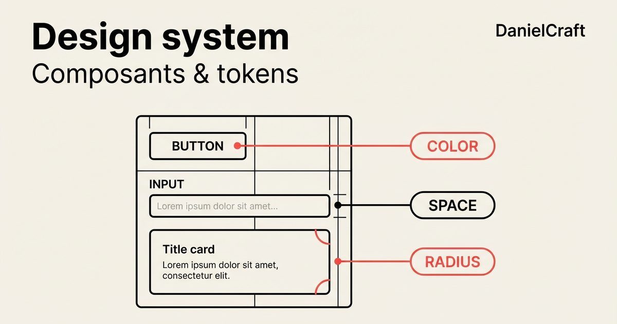 Design system : composants, tokens et cohérence à l’échelle