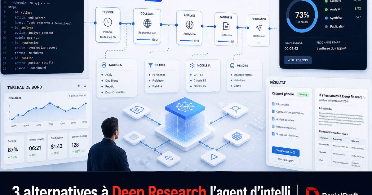 3 alternatives à Deep Research l'agent d'intelligence artificielle d'