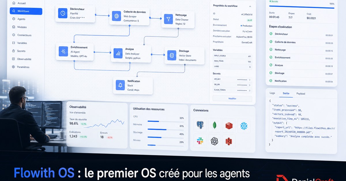 Flowith OS : le premier OS créé pour les agents IA Flowith OS permet