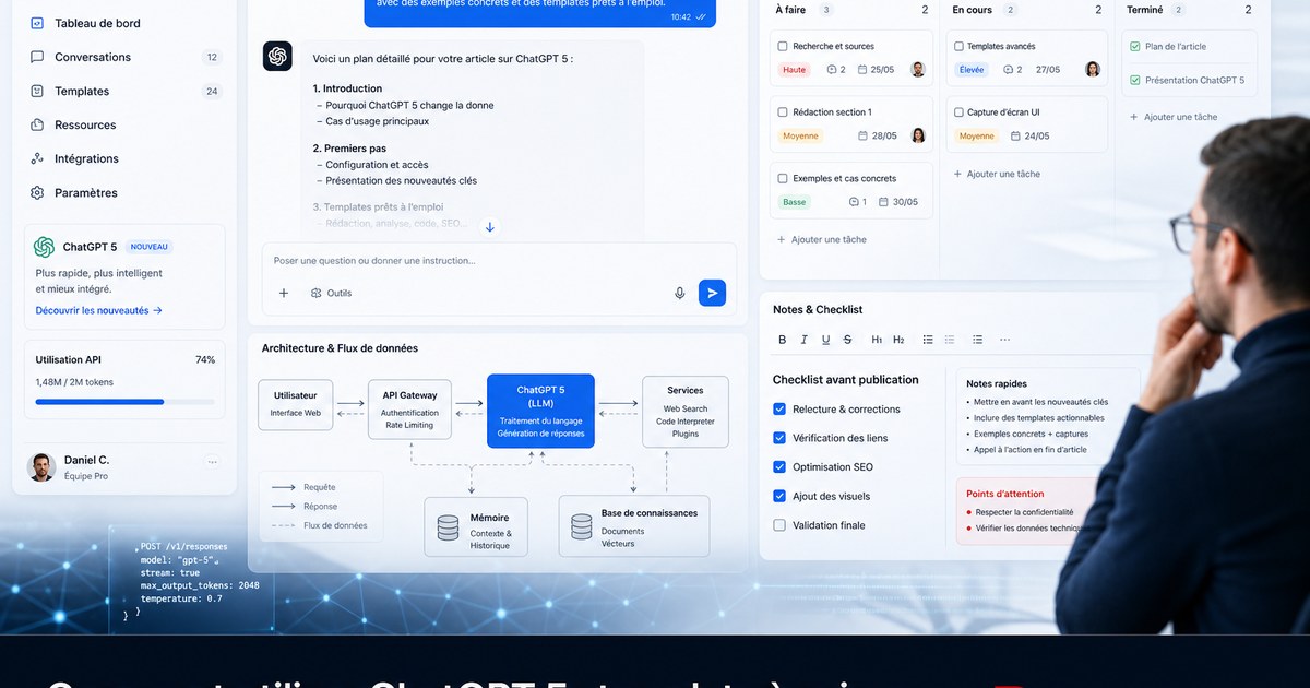 Comment utiliser ChatGPT 5 : template à suivre pour créer de meilleur