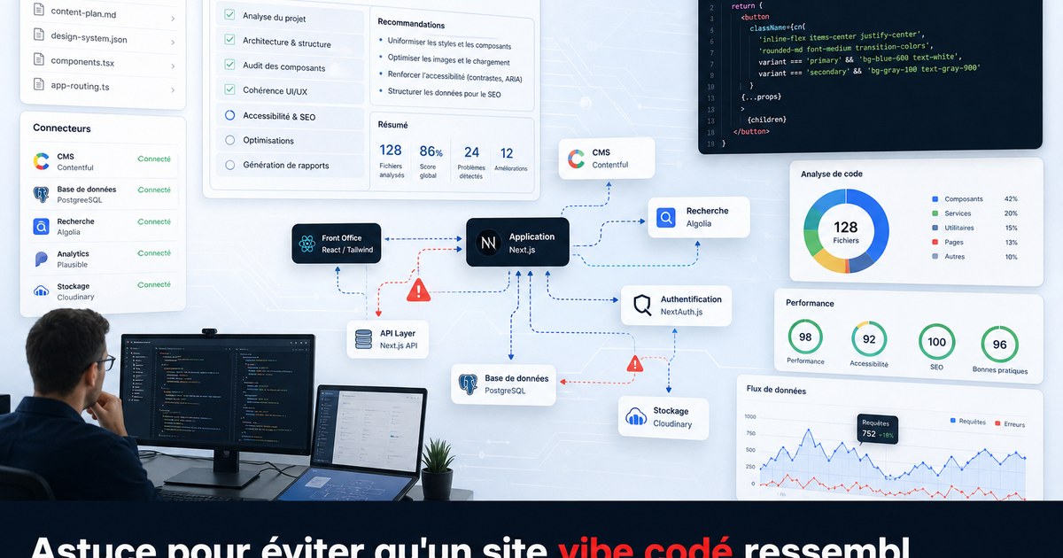 Astuce pour éviter qu'un site vibe codé ressemble à tous les autres