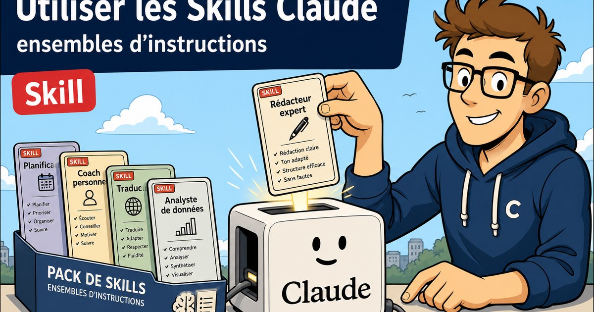 Si vous utilisez Claude, utilisez ça Une Skill, c'est un ensemble d'i