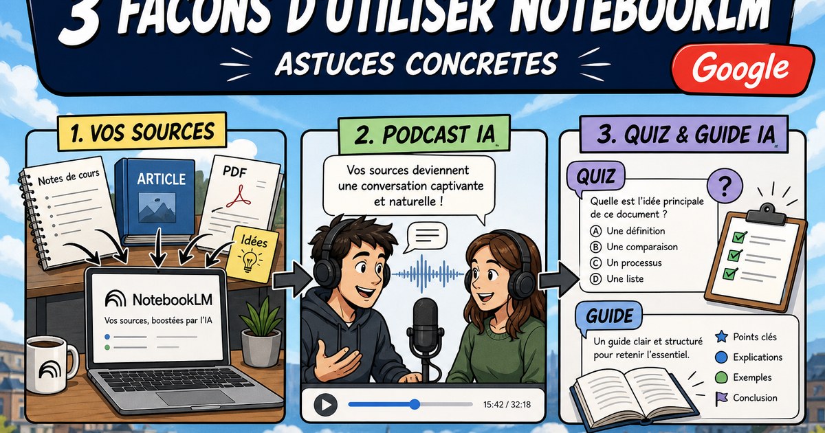 3 façons d'utiliser l'IA notebook LM de G