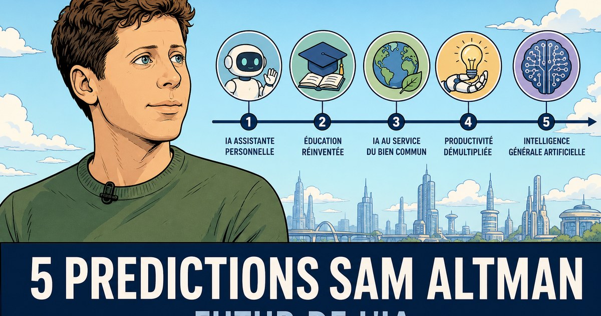 5 prédictions sur le futur de l’IA et de l’humanité selon Sam Altman