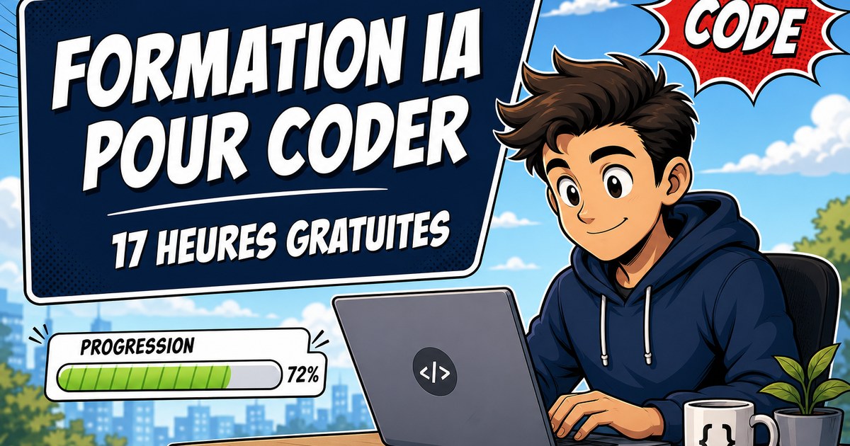 Formation IA gratuite + pour apprendre à coder La formation dure 17h