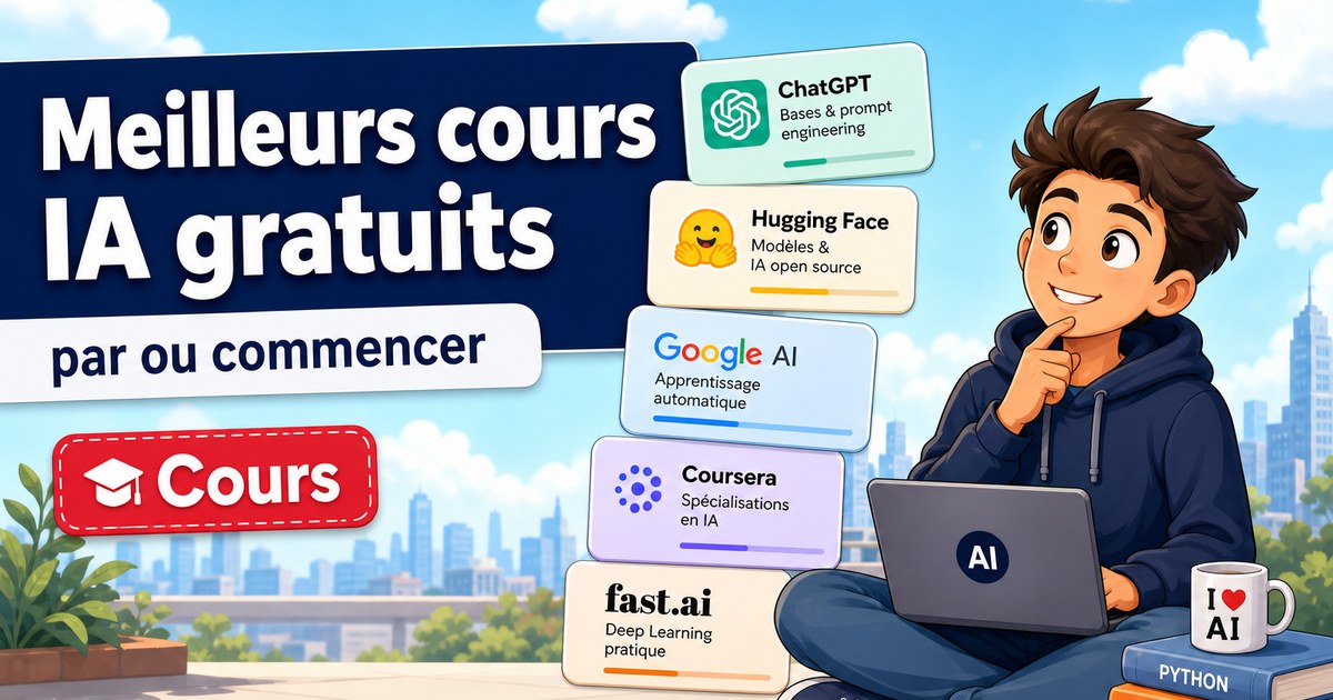 Meilleurs cours pour apprendre l'IA (gratuit) Voici les meilleurs cou
