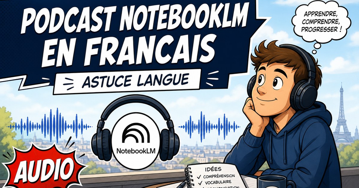 Comment avoir le podcast NotebookLM en français Précision