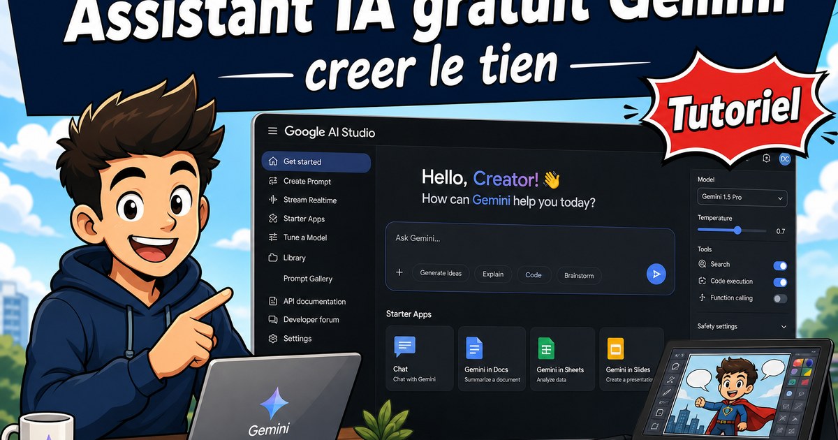 Comment créer un assistant IA gratuit avec Gemini l'IA de