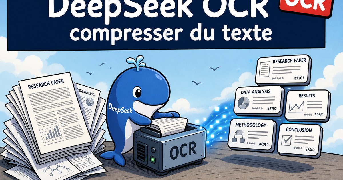 DeepSeek OCR, c’est une nouvelle méthode qui permet de compresser du