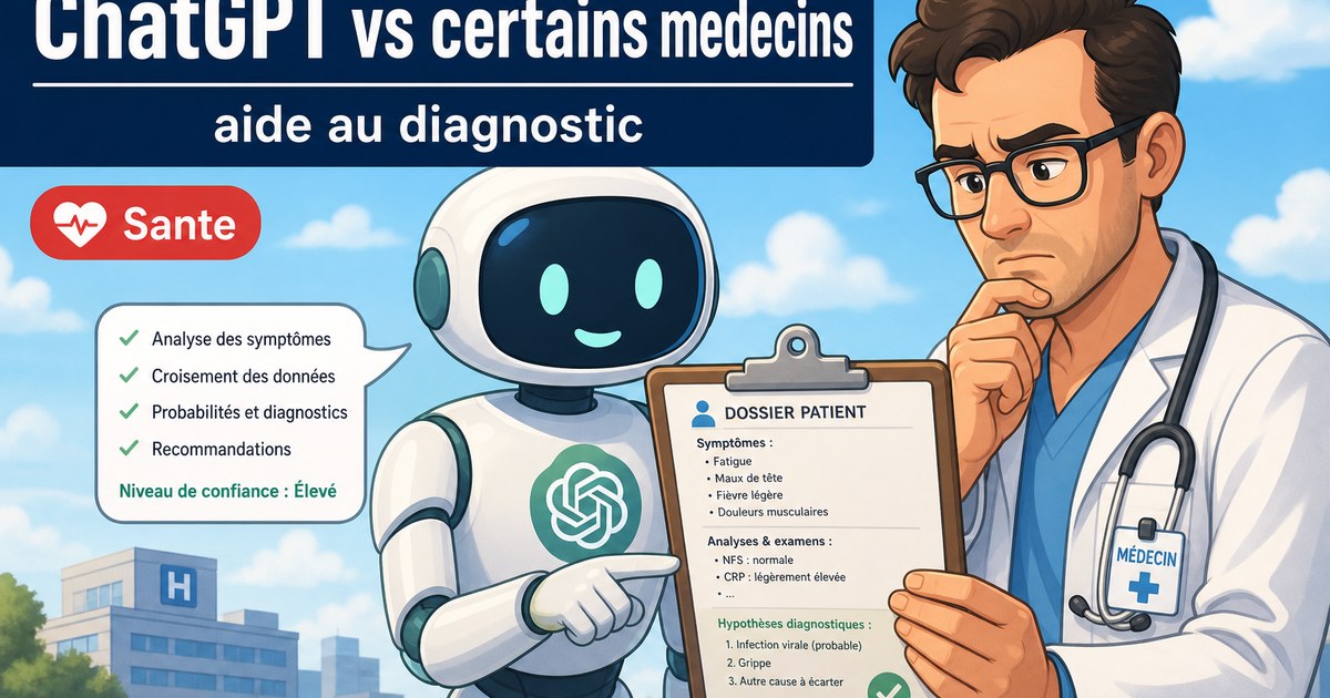 ChatGPT est déjà meilleur que certains médecins lorsqu'il s'agit de f