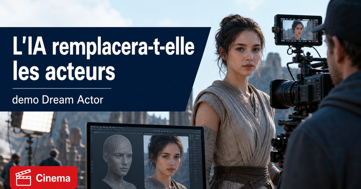 L'IA pourra-t-elle remplacer les acteurs ? Démo de Dream Actor M1, gé