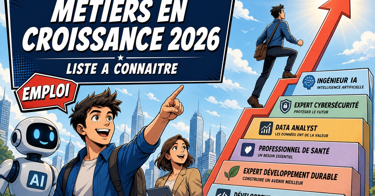 Voici la liste des métiers avec la croissance la plus rapide en 2026