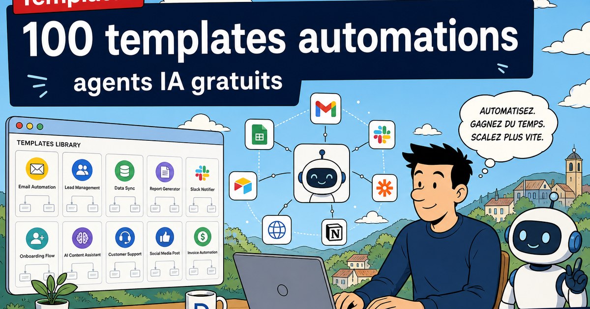 Templates 100% gratuites pour créer des automatisations et agents IA