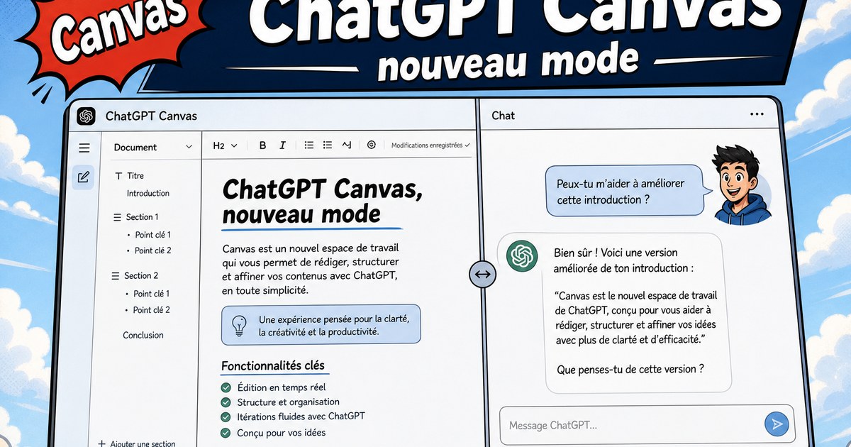 Comment utiliser ChatGPT with canvas (nouveau chatgpt)