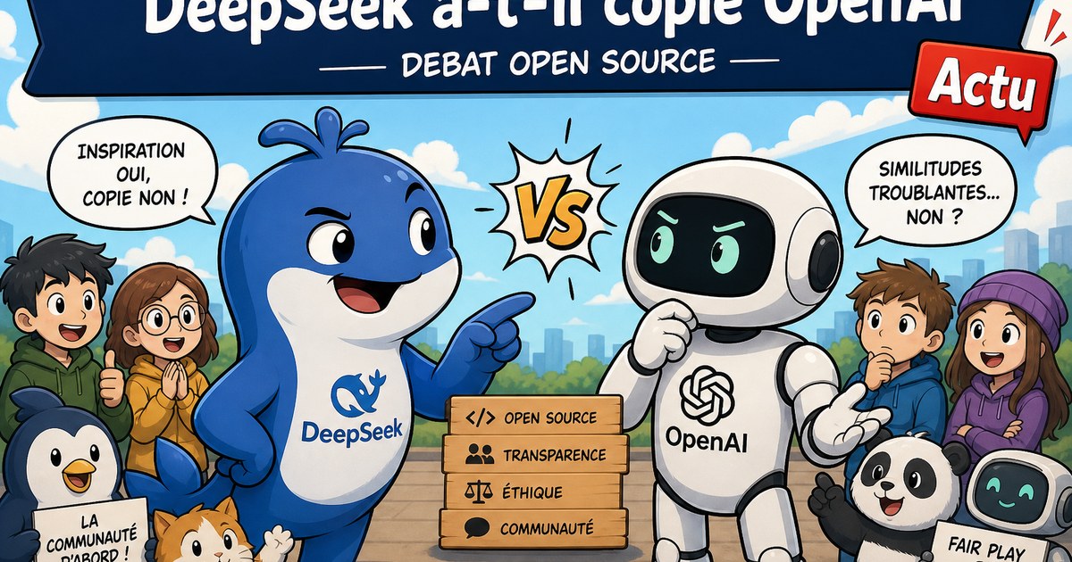 Deepseek l’IA chinoise gratuite et open source a-t-elle copié OpenAI