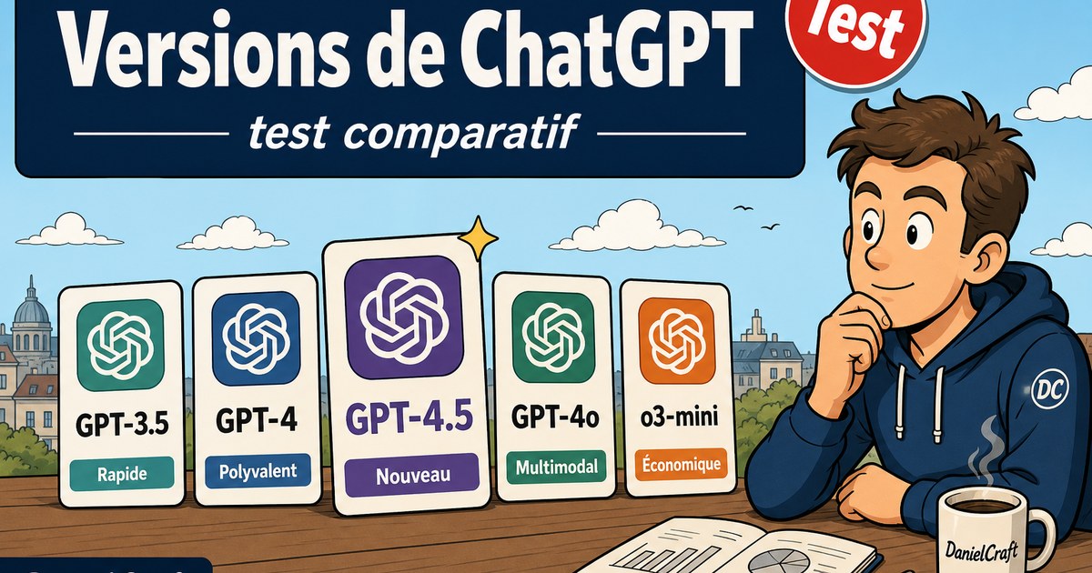 Test des différentes versions de ChatGPT dont le nouveau ChatGPT 4.5