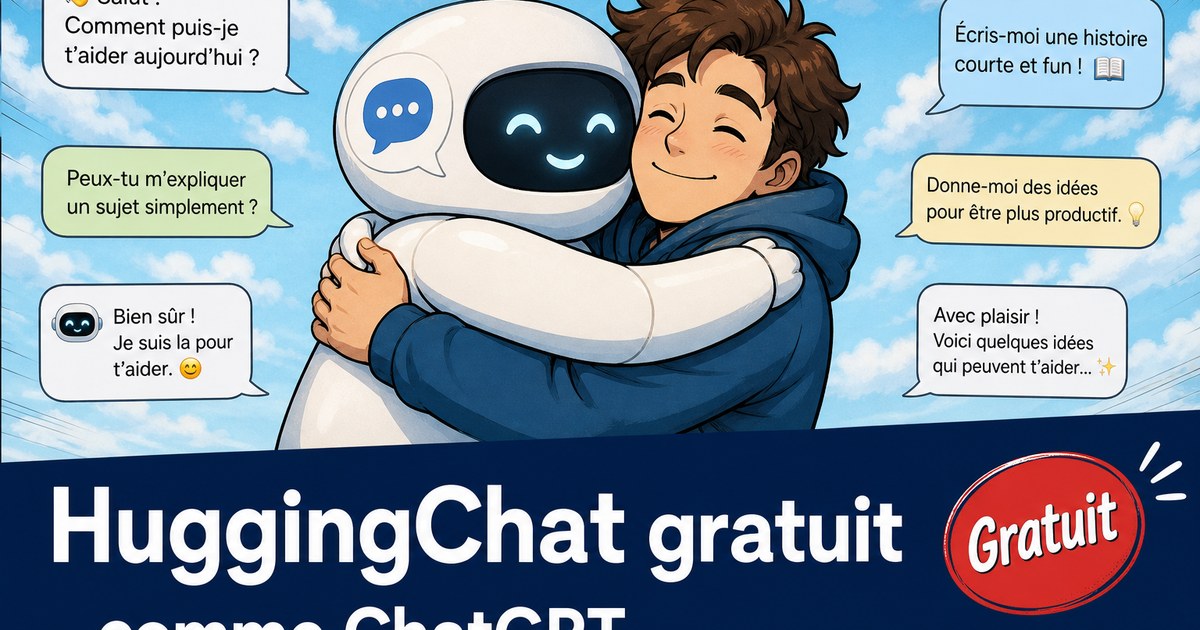 Une IA comme ChatGPT mais gratuite : HuggingChat D