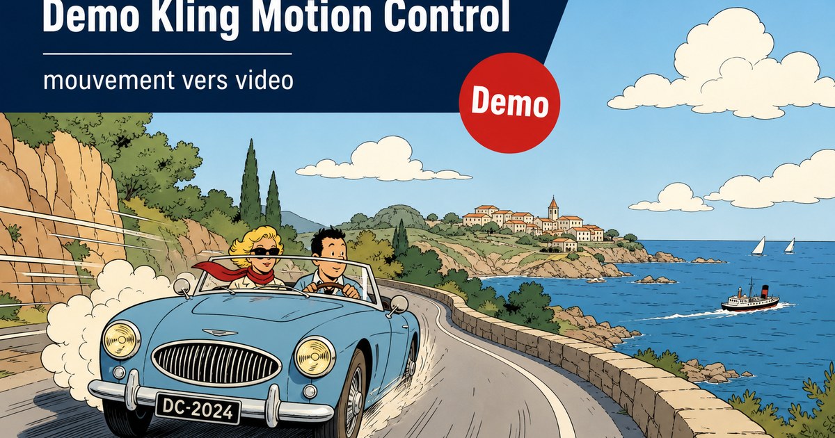 Démo : Kling motion control Et encore j'ai pas pris le temps de chan