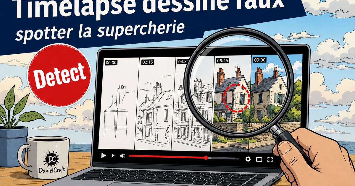 Il y a un problème avec cette vidéo : ce time lapse d'un dessin est f