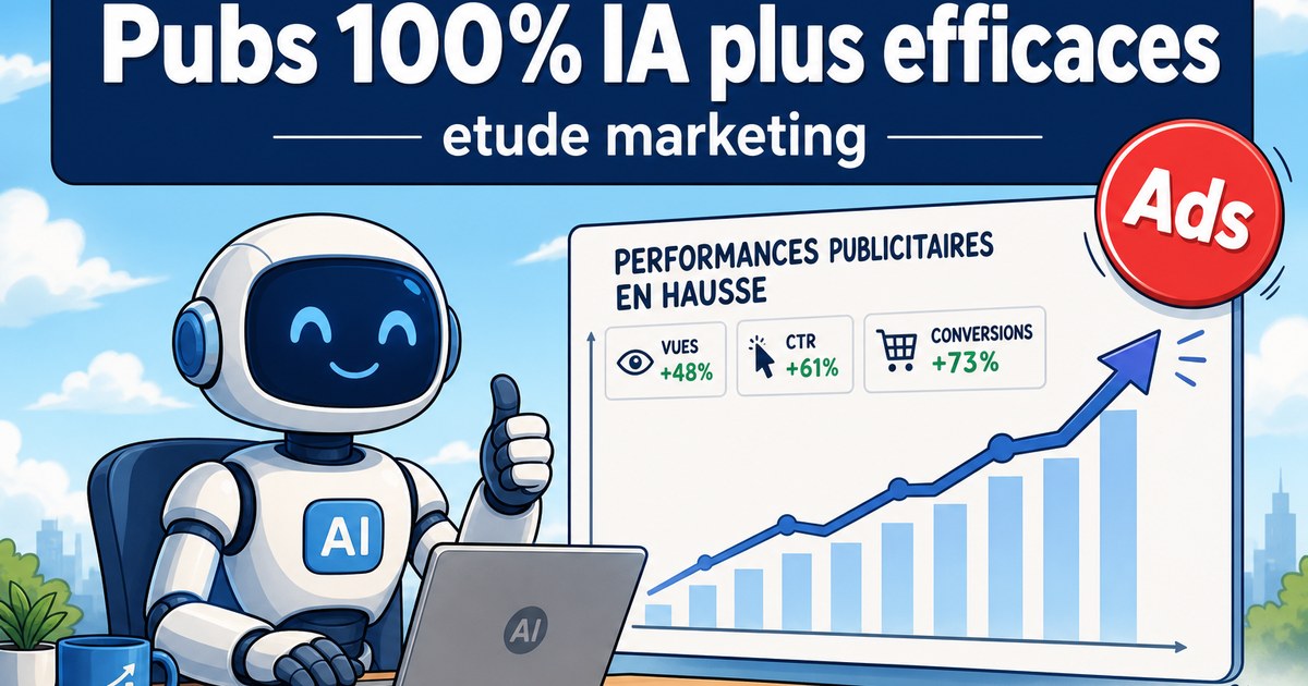 Une étude montre que les publicités créées entièrement par l'IA augme