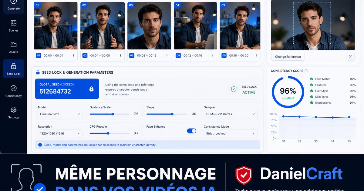 Comment garder le même personnage dans des vidéos IA