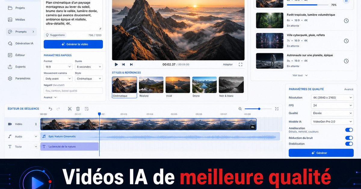 Comment générer des vidéos IA de meilleure qualité en utilisant